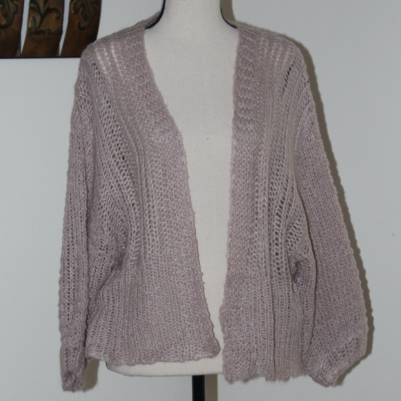 wild fable Sweaters - Wild Fable, dusty rose crochet cardigan sweater.......